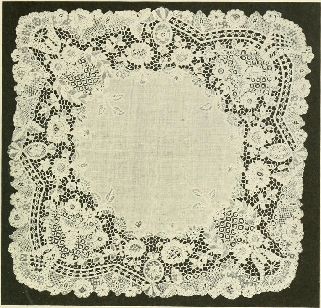 An illustration from Lace, its origin and history, 1904, leaf 15