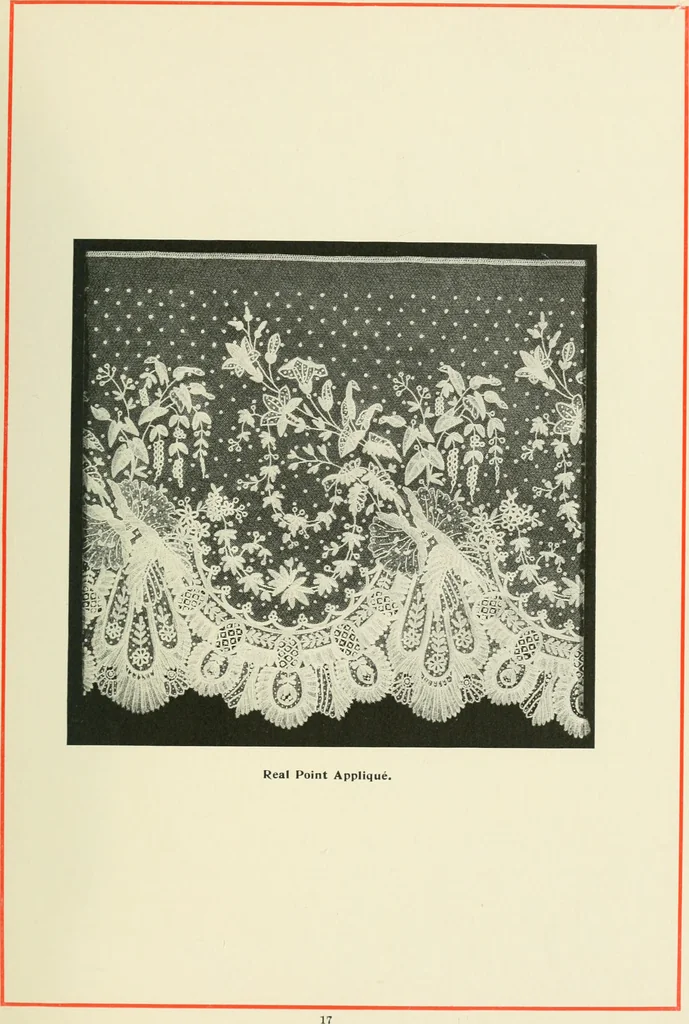 An illustration from Lace, its origin and history, 1904, leaf 23
