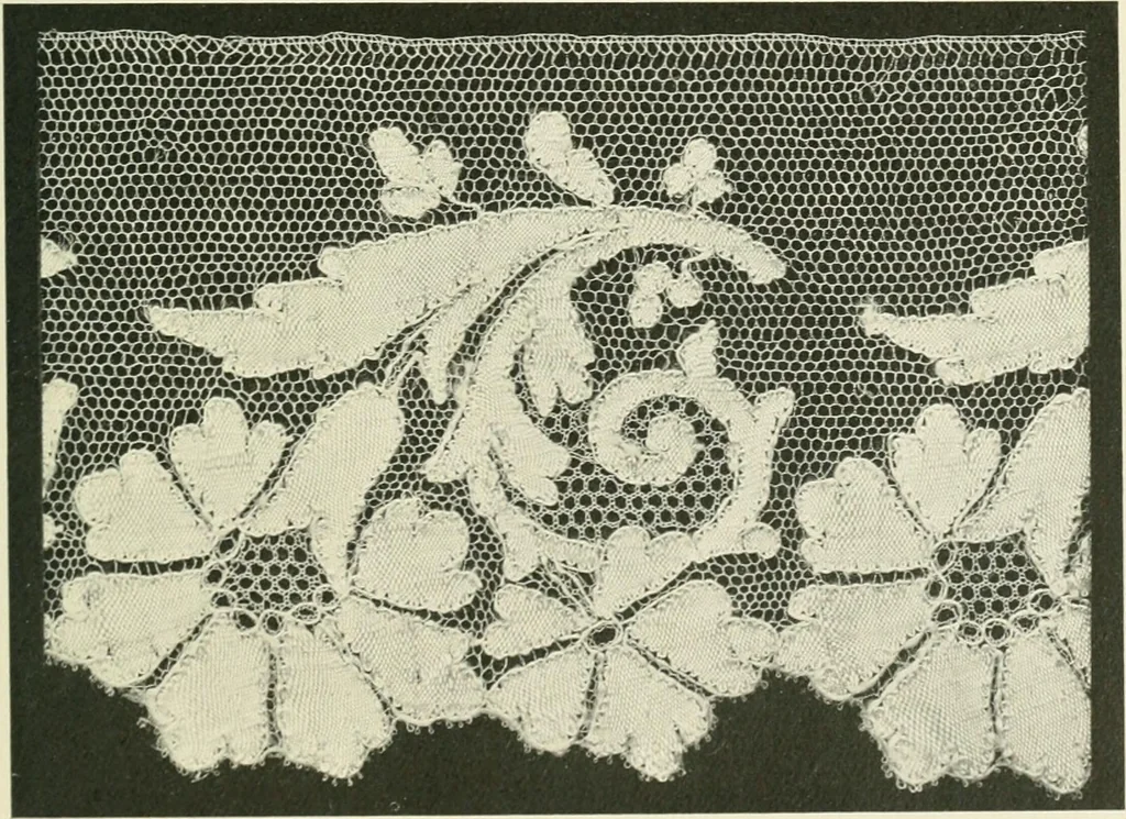 An illustration from Lace, its origin and history, 1904, leaf 25