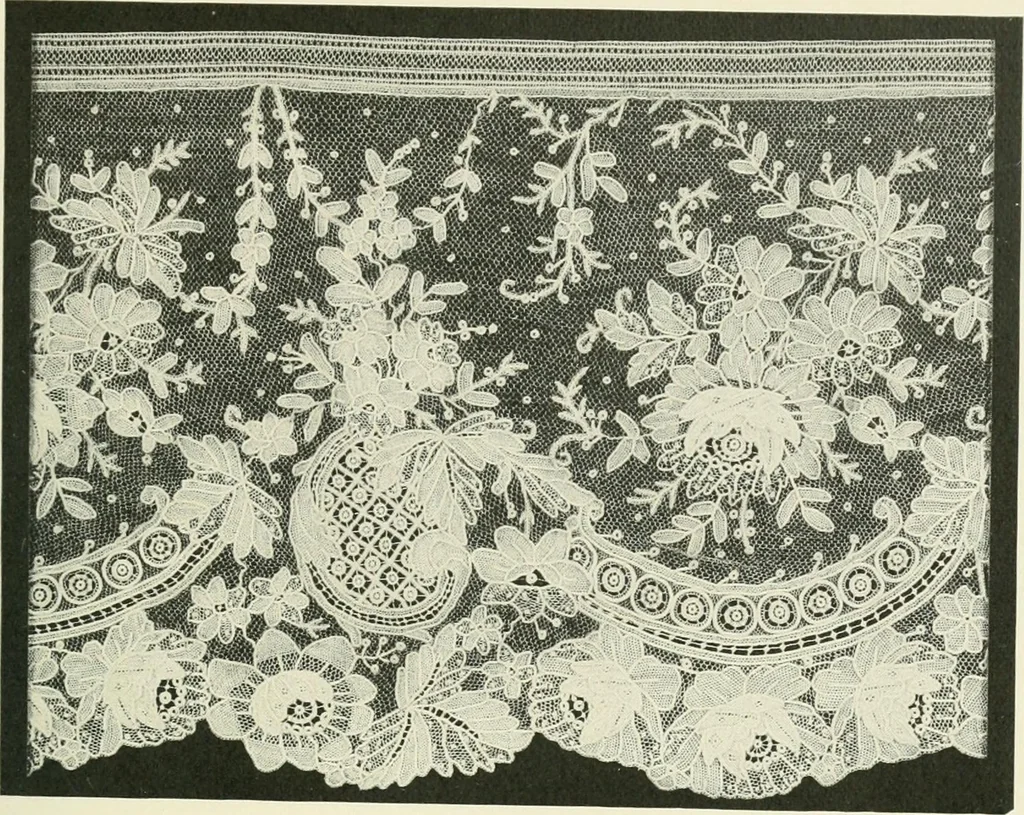An illustration from Lace, its origin and history, 1904, leaf 29