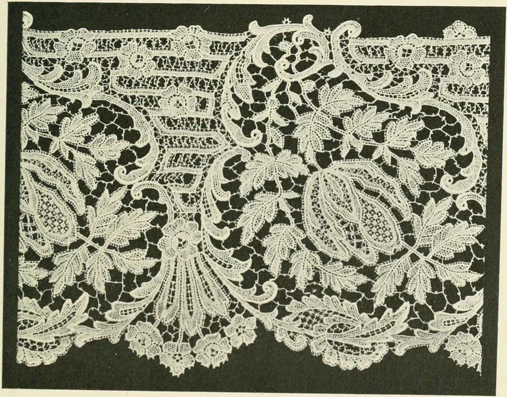 An illustration from Lace, its origin and history, 1904, leaf 29
