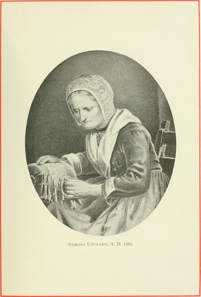An illustration from Lace, its origin and history, 1904, leaf 3