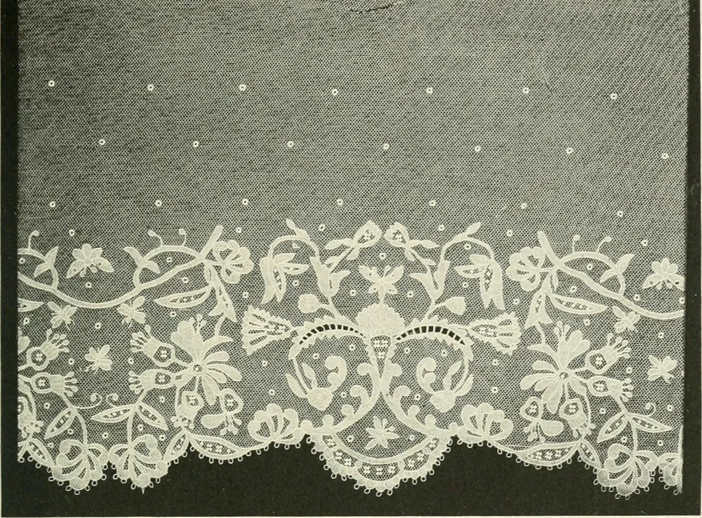 An illustration from Lace, its origin and history, 1904, leaf 35