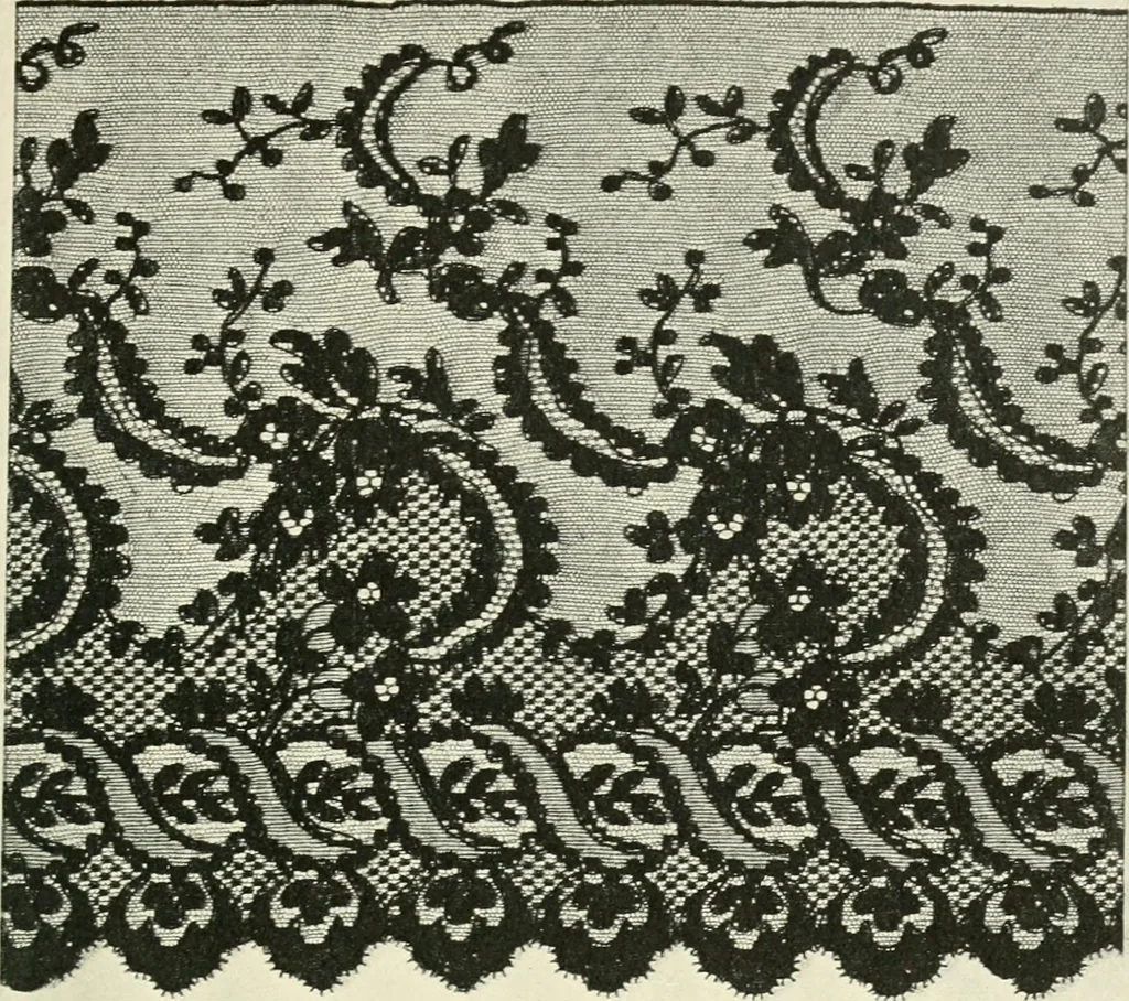 An illustration from Lace, its origin and history, 1904, leaf 39