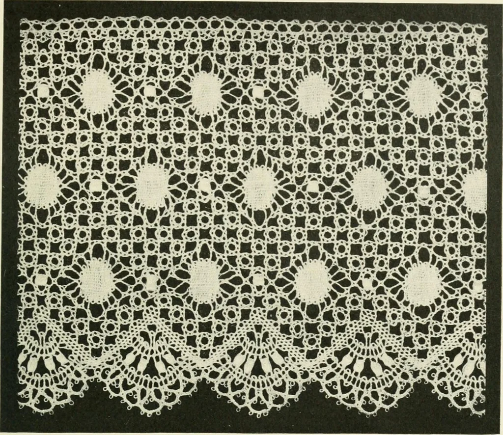 An illustration from Lace, its origin and history, 1904, leaf 43
