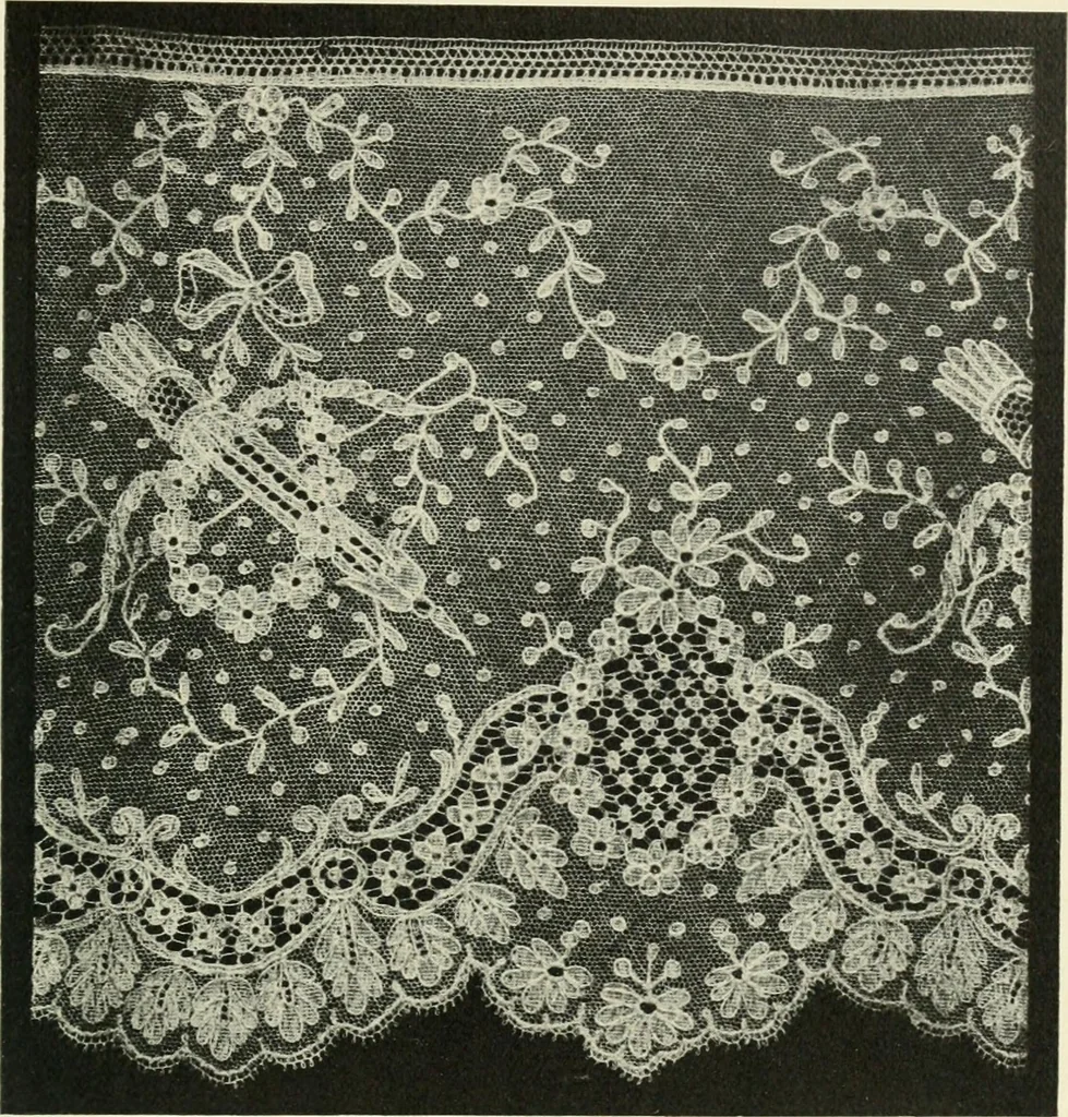 An illustration from Lace, its origin and history, 1904, leaf 59