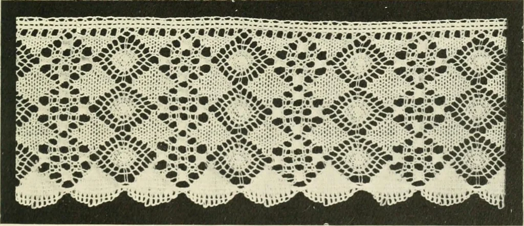 An illustration from Lace, its origin and history, 1904, leaf 59