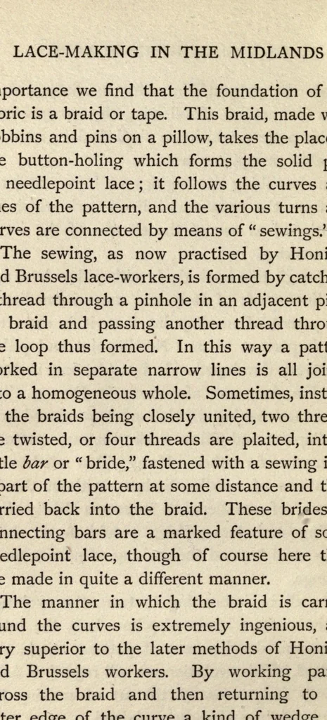 An illustration from Lace-making in the Midlands, past and present, 1900, leaf 26