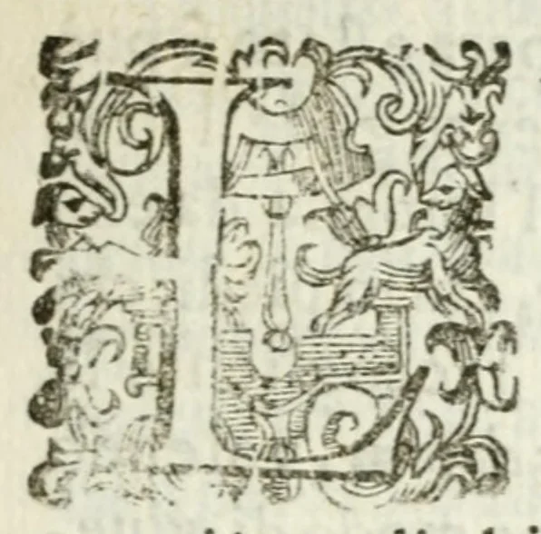 An illustration from La cena : relaz.e, 1633, leaf 7