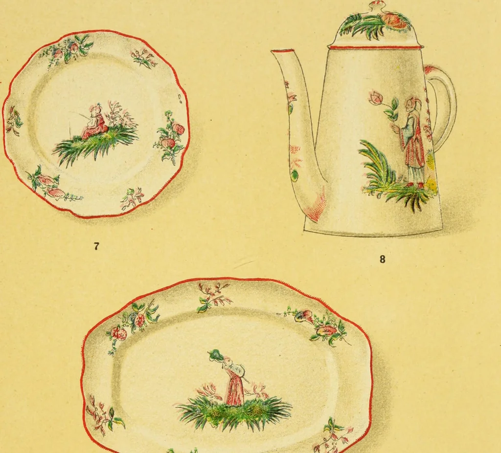An illustration from La céramique au pays de Liège : étude rétrospective, 1906, leaf 186