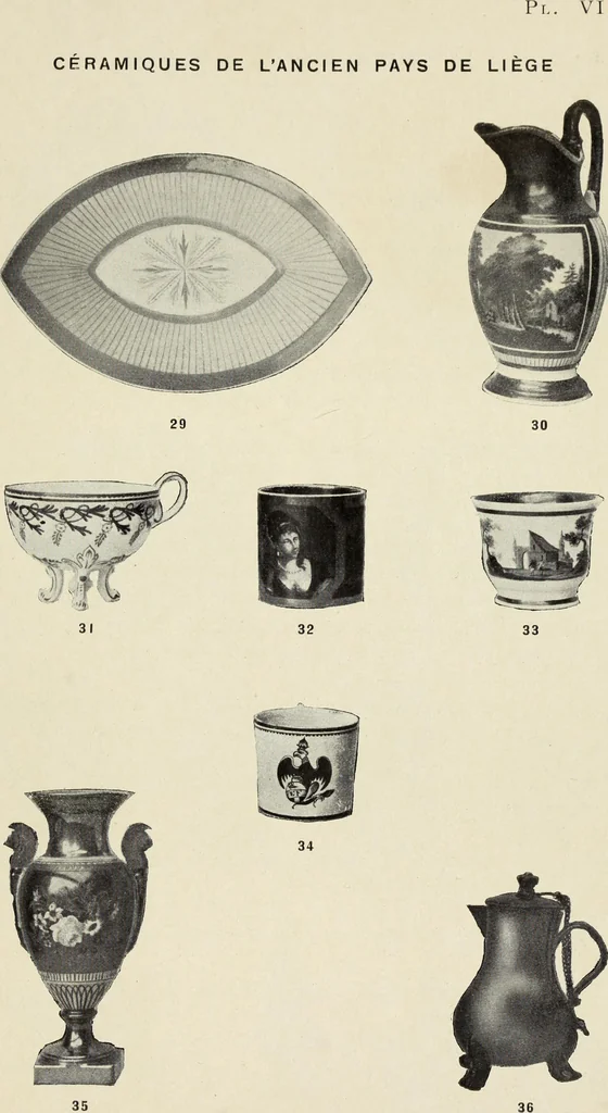 An illustration from La céramique au pays de Liège : étude rétrospective, 1906, leaf 194