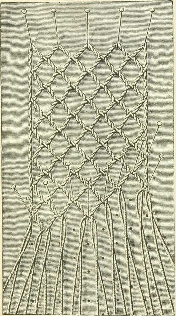 An illustration from Lace work, 1896, leaf 25
