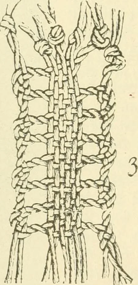 An illustration from Lace work, 1896, leaf 31