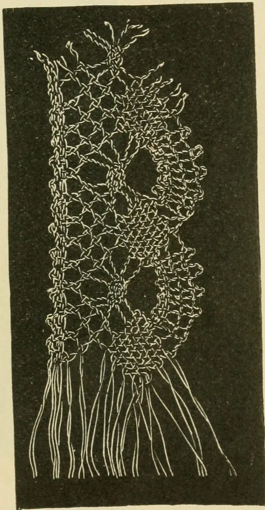 An illustration from Lace work, 1896, leaf 34