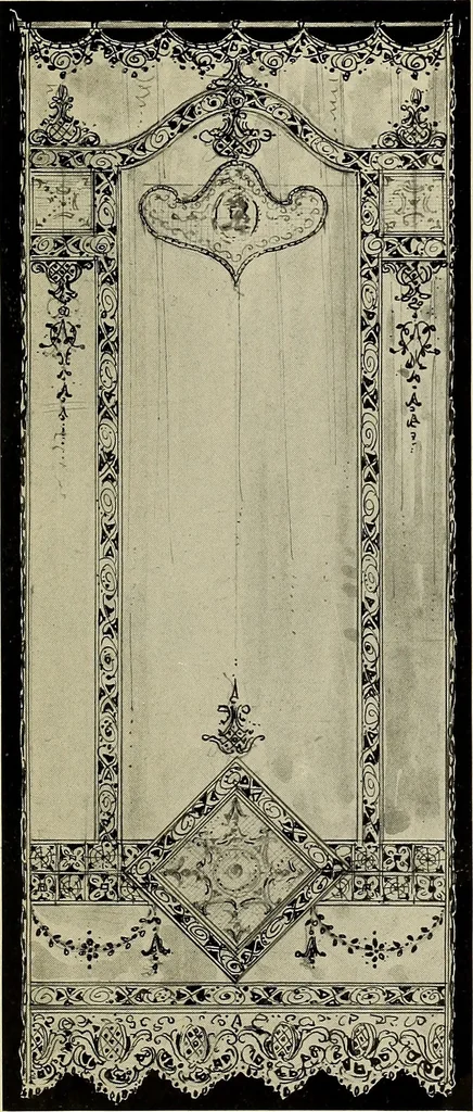 An illustration from Lace work in the field of decoration, 1900, leaf 10