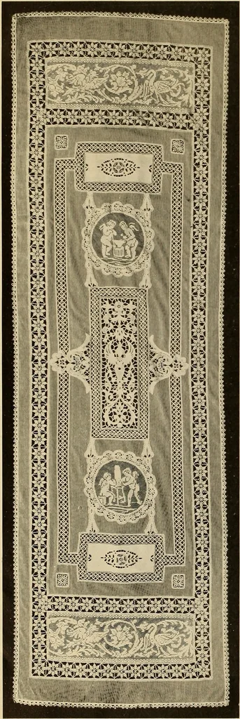 An illustration from Lace work in the field of decoration, 1900, leaf 13