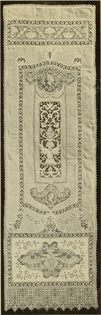 An illustration from Lace work in the field of decoration, 1900, leaf 14