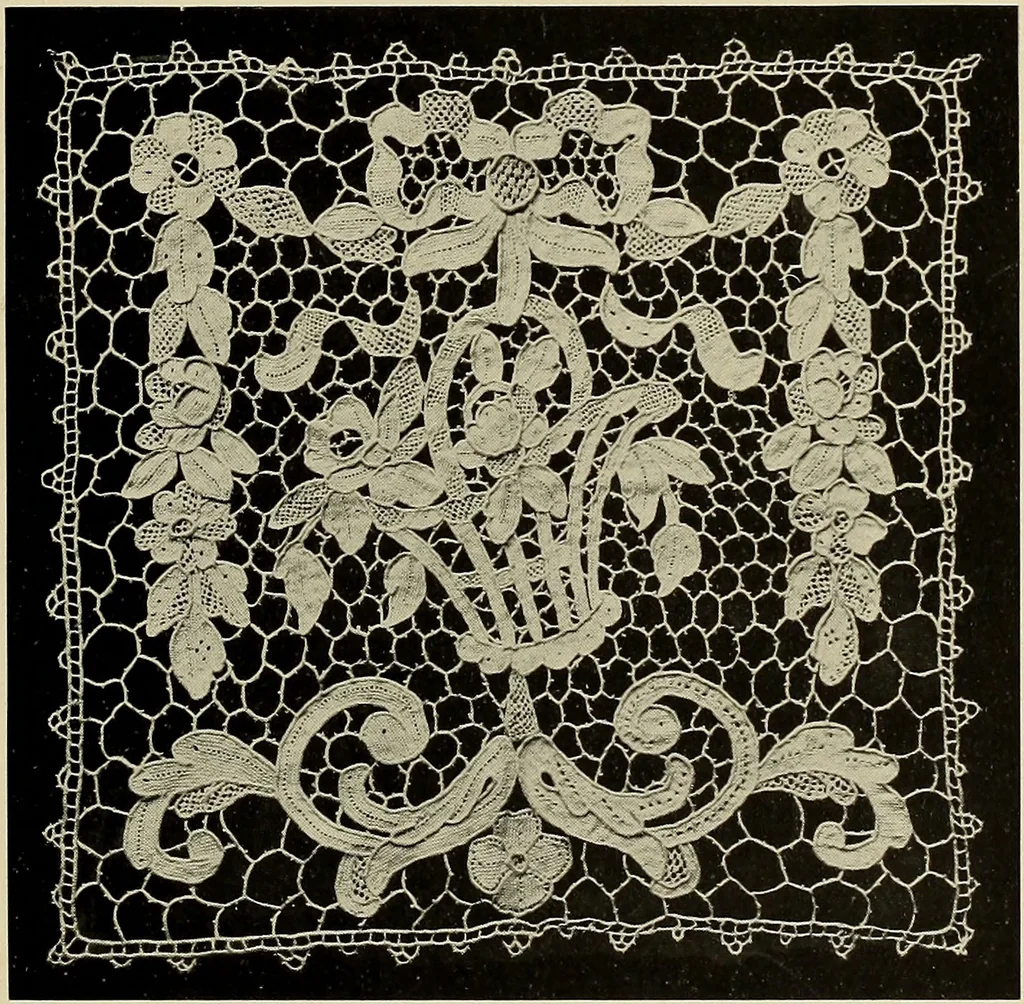 An illustration from Lace work in the field of decoration, 1900, leaf 4