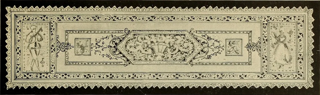 An illustration from Lace work in the field of decoration, 1900, leaf 6