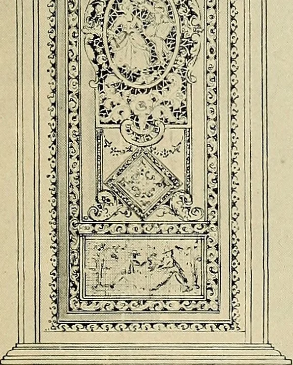 An illustration from Lace work in the field of decoration, 1900, leaf 6