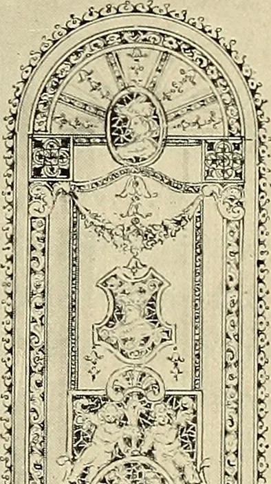 An illustration from Lace work in the field of decoration, 1900, leaf 6