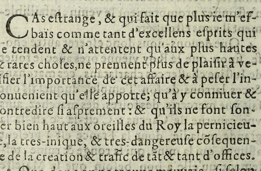 An illustration from La chasse aux larrons; ou, Avant-coureur de l'histoire de la Chambre de iustice. Des liures du bien public; et autres œuures faits pour la recherche des financiers et de leurs fauteurs., 1618, leaf 40