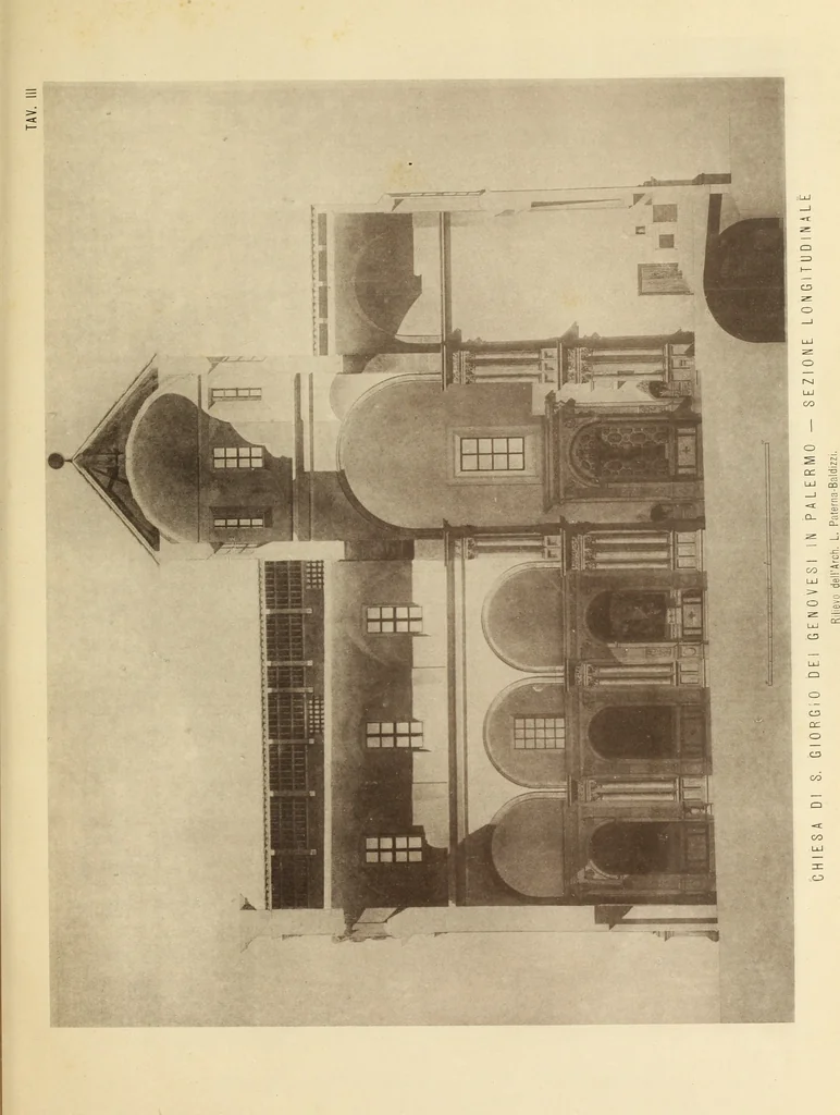 An illustration from La Chiesa di S. Giorgio dei Genovesi in Palermo, 1904, leaf 32