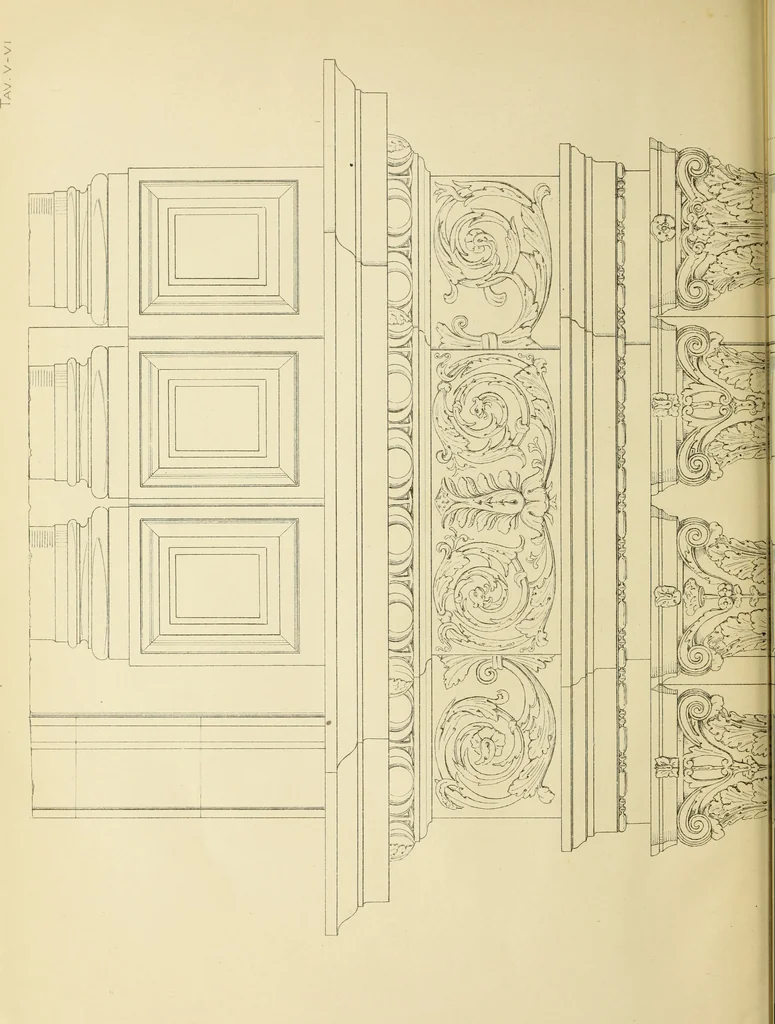 An illustration from La Chiesa di S. Giorgio dei Genovesi in Palermo, 1904, leaf 37