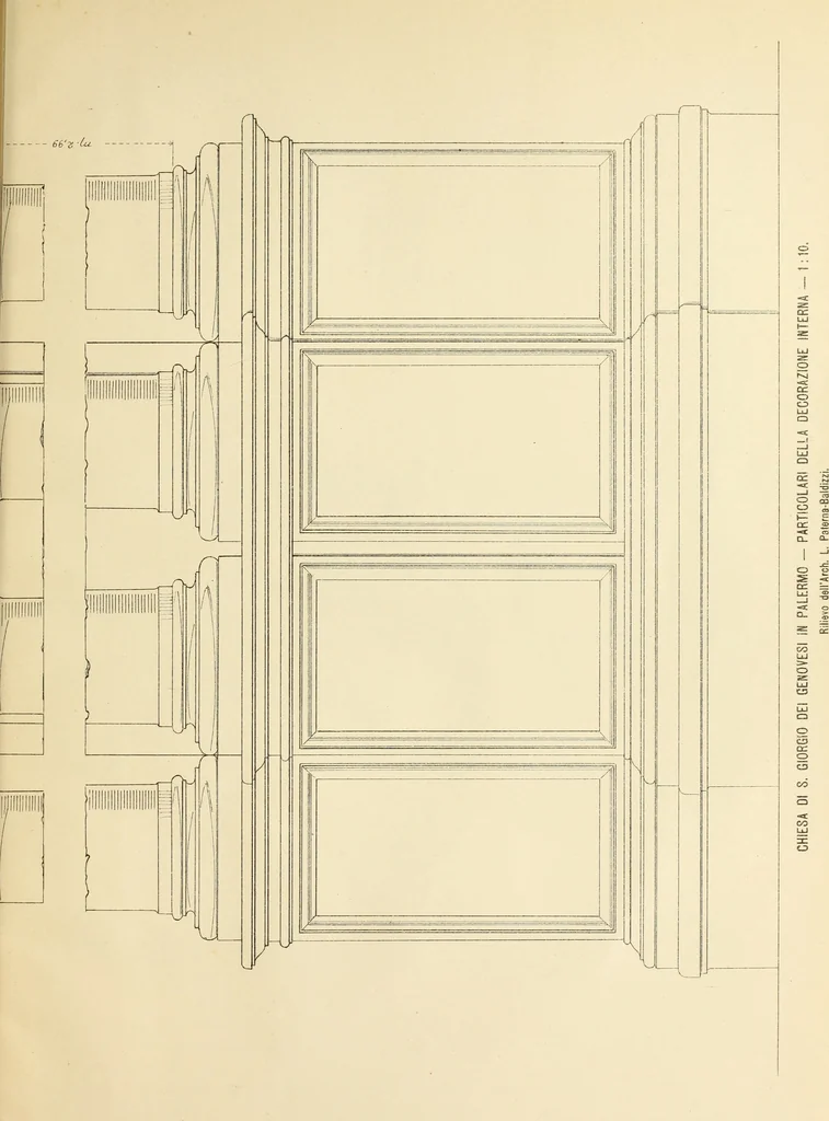 An illustration from La Chiesa di S. Giorgio dei Genovesi in Palermo, 1904, leaf 38