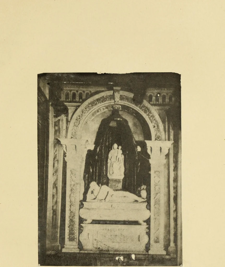 An illustration from La chiesa e il convento di S. Michele in Bosco, 1895, leaf 80