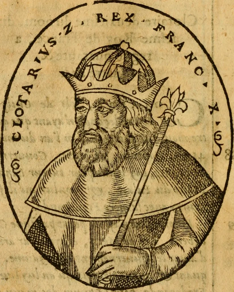 An illustration from La chronique des roys de France, puis Pharamond iusques au roy Henry, troisiesme, selon la computation des ans, iusques en l'an mil cinq cens soixante & quinze : Le catalogue des papes, puis S. Pierre iusques à Gregoire, treiziesme du nom. Le Catalogue des empereurs, puis Octouian Cesar iusques à Maximilian, present, 1576, leaf 49