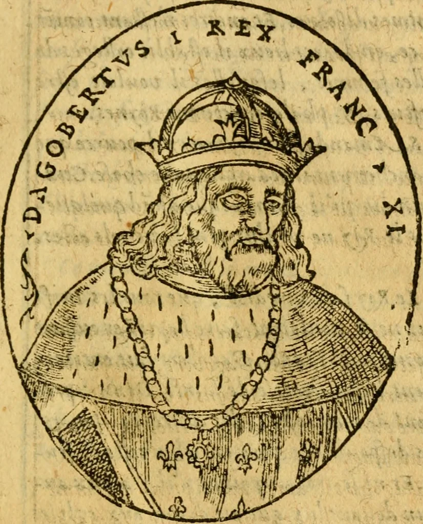 An illustration from La chronique des roys de France, puis Pharamond iusques au roy Henry, troisiesme, selon la computation des ans, iusques en l'an mil cinq cens soixante & quinze : Le catalogue des papes, puis S. Pierre iusques à Gregoire, treiziesme du nom. Le Catalogue des empereurs, puis Octouian Cesar iusques à Maximilian, present, 1576, leaf 56
