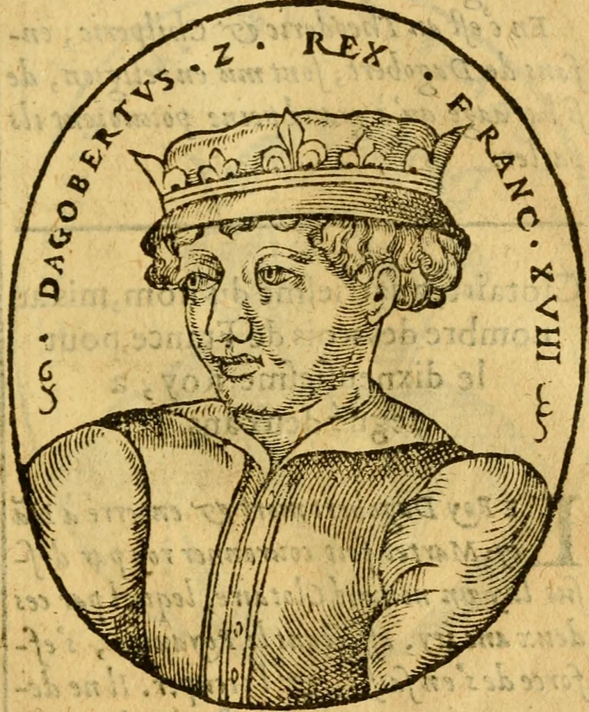 An illustration from La chronique des roys de France, puis Pharamond iusques au roy Henry, troisiesme, selon la computation des ans, iusques en l'an mil cinq cens soixante & quinze : Le catalogue des papes, puis S. Pierre iusques à Gregoire, treiziesme du nom. Le Catalogue des empereurs, puis Octouian Cesar iusques à Maximilian, present, 1576, leaf 76