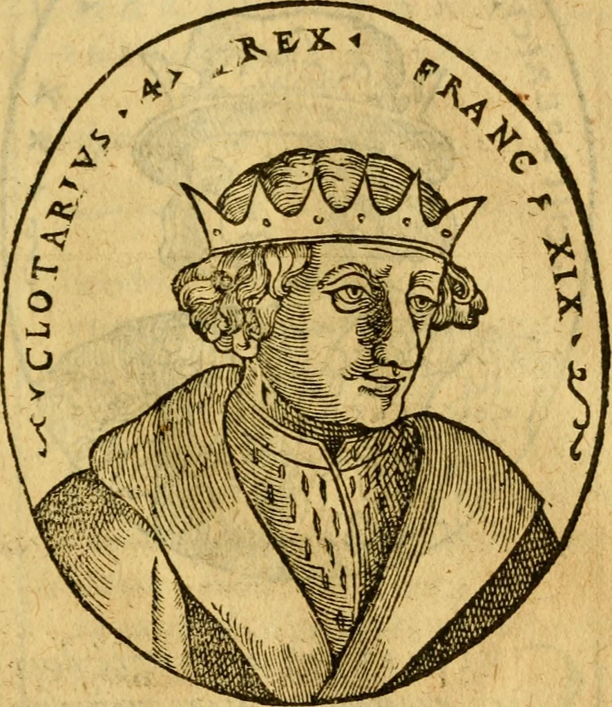 An illustration from La chronique des roys de France, puis Pharamond iusques au roy Henry, troisiesme, selon la computation des ans, iusques en l'an mil cinq cens soixante & quinze : Le catalogue des papes, puis S. Pierre iusques à Gregoire, treiziesme du nom. Le Catalogue des empereurs, puis Octouian Cesar iusques à Maximilian, present, 1576, leaf 78