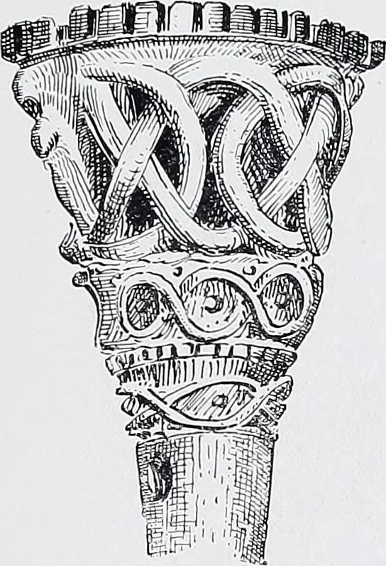 An illustration from Lacis, practical instructions in filet brodé or darning on net;, 1909, leaf 103