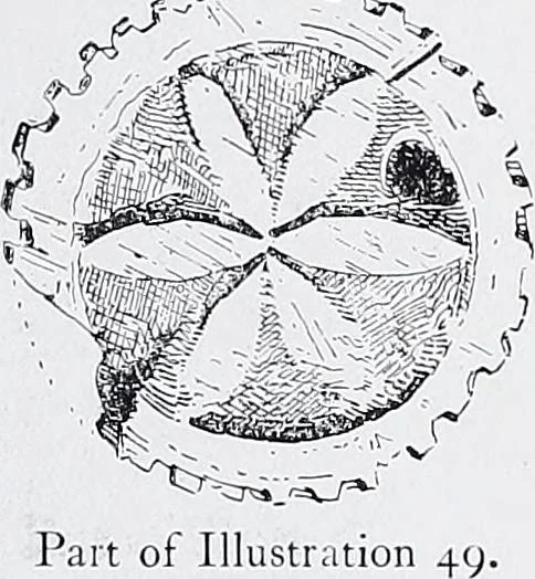 An illustration from Lacis, practical instructions in filet brodé or darning on net;, 1909, leaf 103