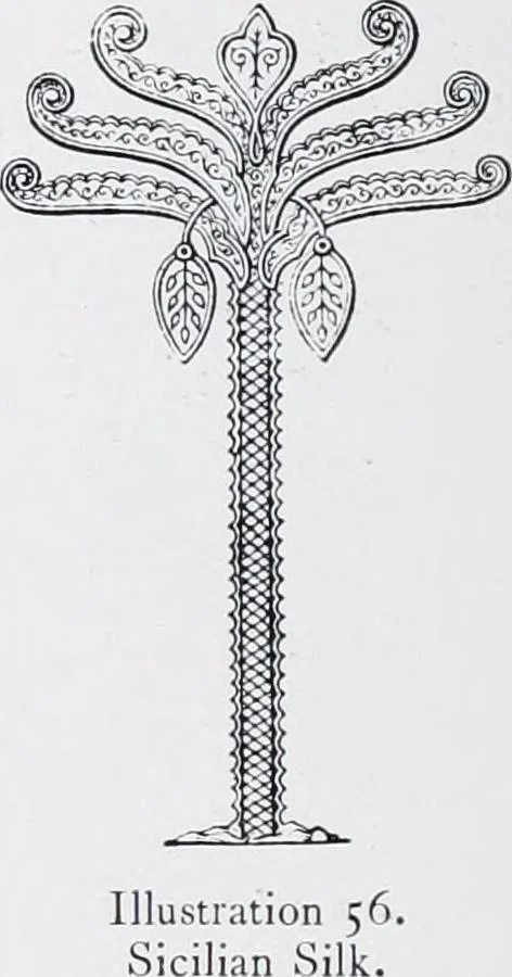 An illustration from Lacis, practical instructions in filet brodé or darning on net;, 1909, leaf 110