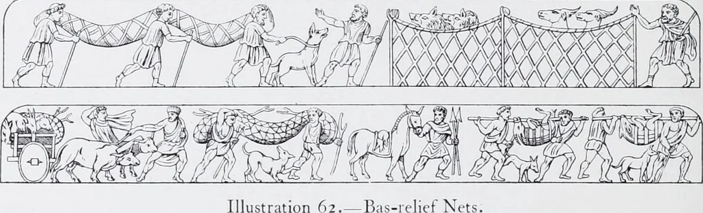 An illustration from Lacis, practical instructions in filet brodé or darning on net;, 1909, leaf 114
