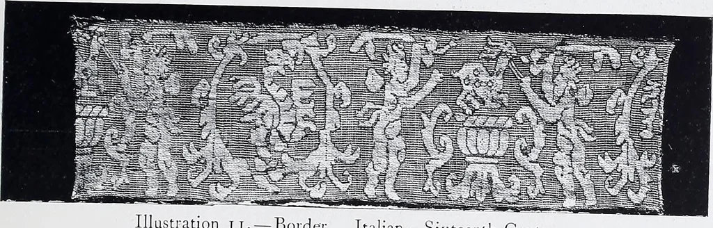 An illustration from Lacis, practical instructions in filet brodé or darning on net;, 1909, leaf 59