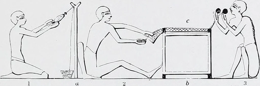 An illustration from Lacis, practical instructions in filet brodé or darning on net;, 1909, leaf 97