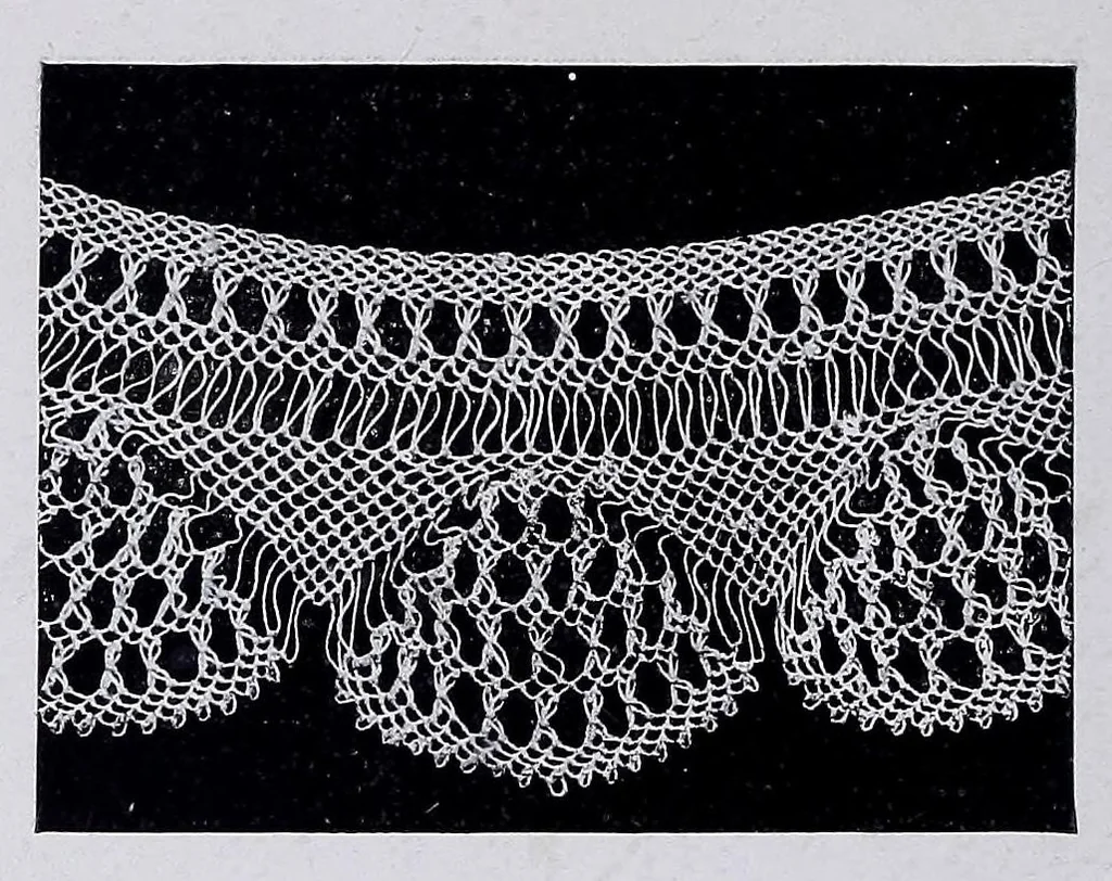 An illustration from Lacis, practical instructions in filet brodé or darning on net:, 1909, leaf 126