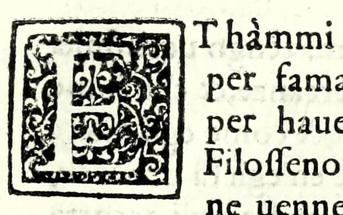 An illustration from La cognata : comedia facetissima et nova, 1583, leaf 115