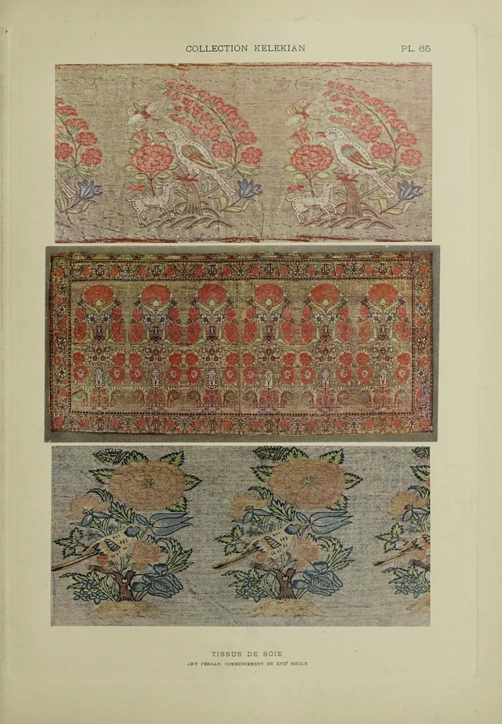 An illustration from La collection Kelekian : étoffes & tapis d'Orient & de Venise, 1908, leaf 147