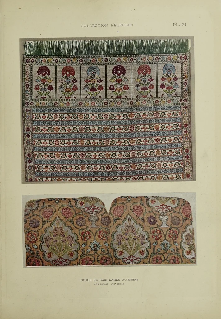 An illustration from La collection Kelekian : étoffes & tapis d'Orient & de Venise, 1908, leaf 159