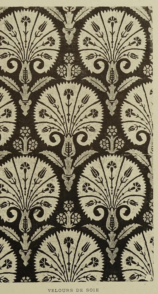 An illustration from La collection Kelekian : étoffes & tapis d'Orient & de Venise, 1908, leaf 201
