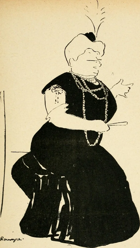An illustration from La comédie-francaise [1905-1906]; dessins. Avec la préf. de Robert de Montesquiou, 1906, leaf 118