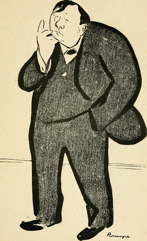 An illustration from La comédie-francaise [1905-1906]; dessins. Avec la préf. de Robert de Montesquiou, 1906, leaf 166