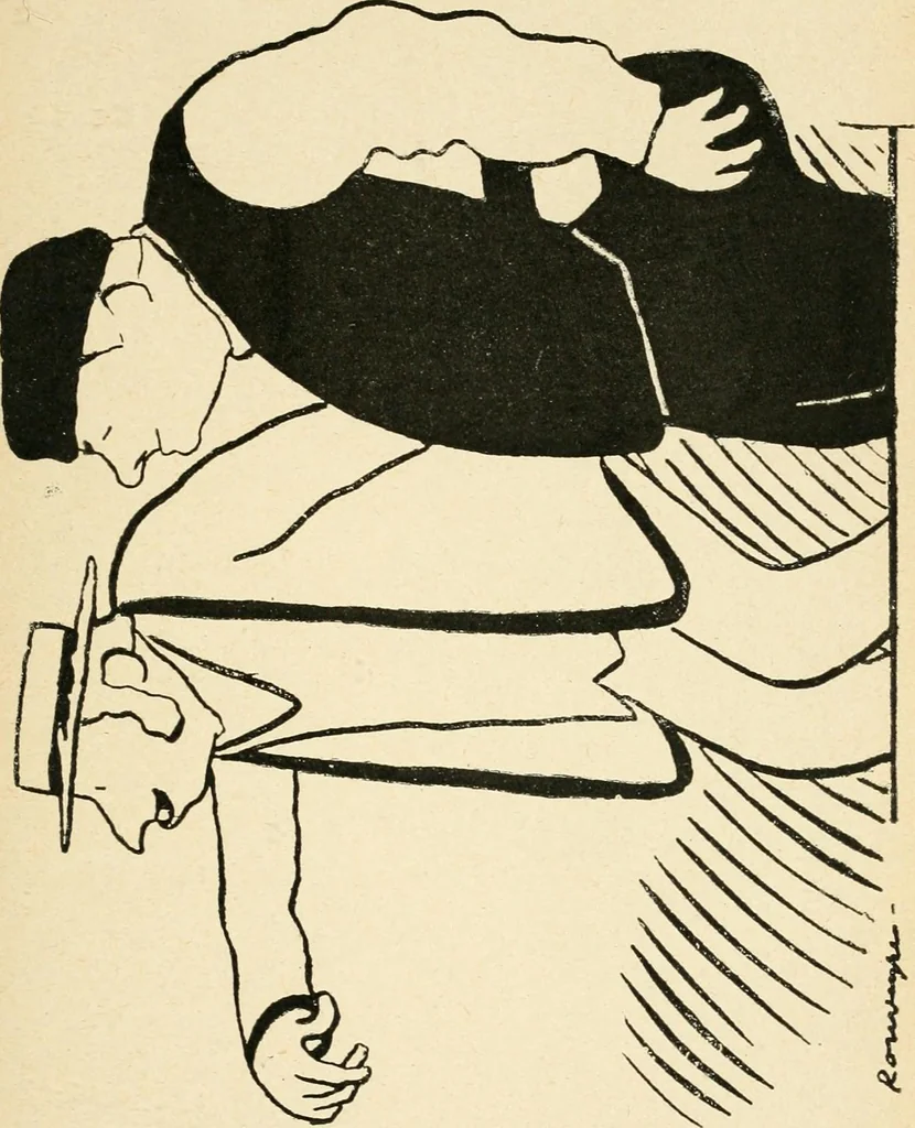 An illustration from La comédie-francaise [1905-1906]; dessins. Avec la préf. de Robert de Montesquiou, 1906, leaf 174