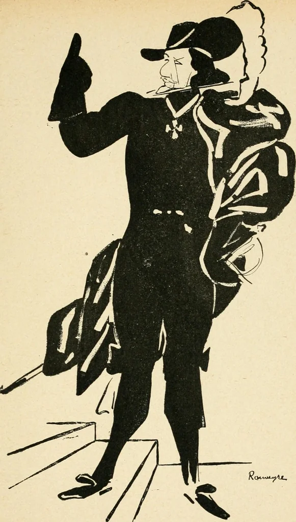 An illustration from La comédie-francaise [1905-1906]; dessins. Avec la préf. de Robert de Montesquiou, 1906, leaf 186