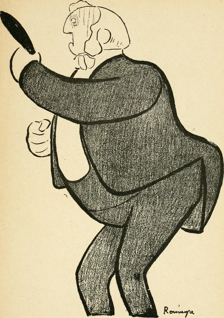 An illustration from La comédie-francaise [1905-1906]; dessins. Avec la préf. de Robert de Montesquiou, 1906, leaf 198